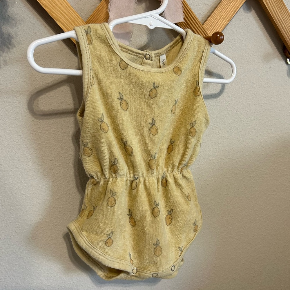 Baby Romper with Lemon Print